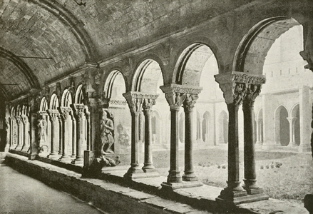 Arles, Cloitre Saint-Trophime (b/w photo)