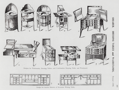 Shearer, Dressing Tables and Washstands, Period 1788 (litho)