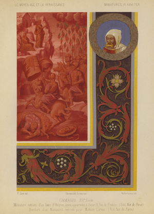 Illustrations from Renaissance manuscripts, 19th century (chromolitho)