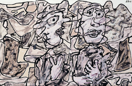 Rose Landscape; Paysage Rose, 1975 (acrylic on paper)