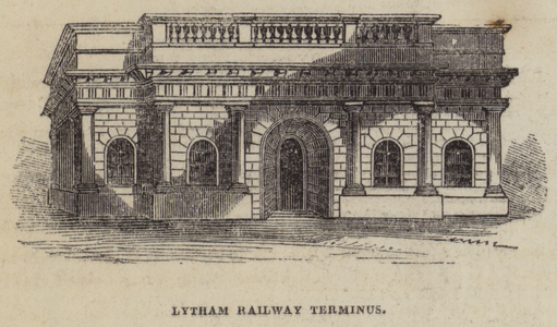 Lytham Railway Terminus (engraving)