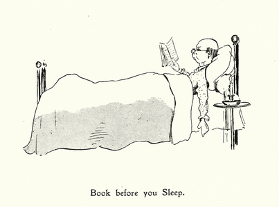 Book Before You Sleep; Look Before You Leap (litho)