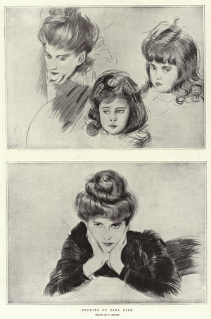 Studies of Girl Life (litho)