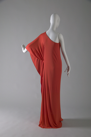 Evening dress, c.1976 (back oblique view), Silk jersey, Halston, United States
