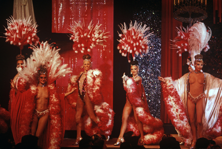Dancers at the Moulin Rouge Cabaret, Clichy, Paris, France (photo)