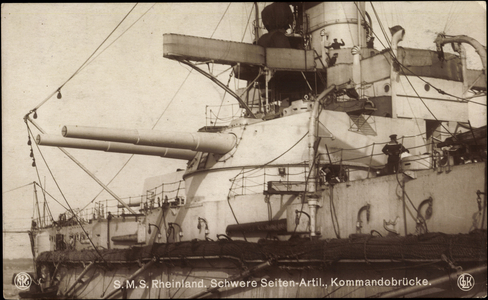 S.M.S. Rheinland, heavy sides Artil.Kommandobrücke