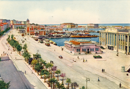Trieste: Pescheria e Stazione Marittima (coloured photo)