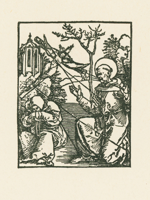 The Stigmatisation of Saint Francis, 1510 (woodcut)