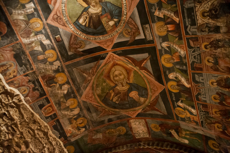 Fresco in the vault of the nave of the Patriarchate of Pec (photo)