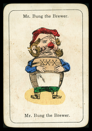 Happy Families: Mr Bung the Brewer (colour litho)