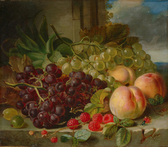 Still Life with Fruit, 1862 (oil on canvas)
