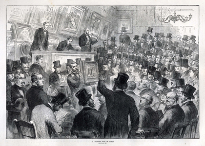 Paris Auctions Magazine Plate, UK, 1870s