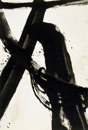 Black and White (Rome), 1959 (enamel on paper)