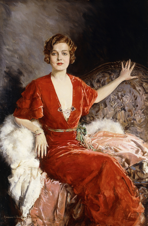 Portrait of Mrs Austin,  (oil on canvas)