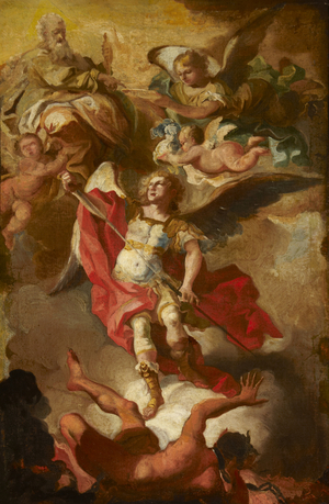 Saint Michael crushing the Devil