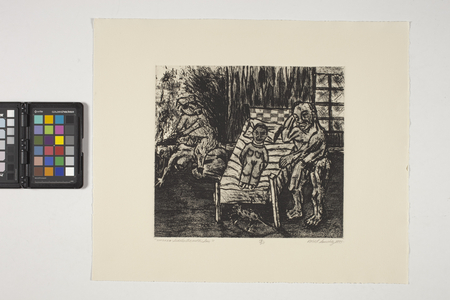 Loozeeg - Siddhartha And The Son, 1975 (etching & aquatint)