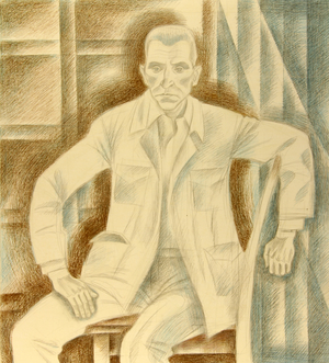 Portrait of Yury Grigorovich, 1982 (colour pencil on paper)