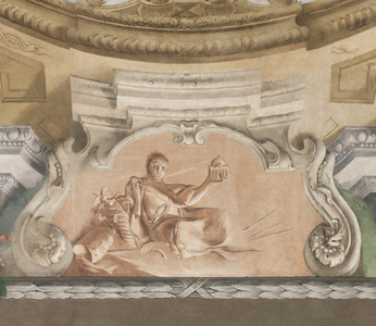 The Fall of the Demons, Stories of Scipio, detail, 1731 (fresco) (detail of 3498337)