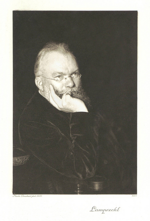 Karl Lamprecht, 1906 (copper plate print)