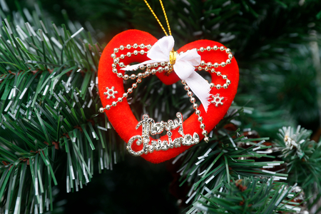 Christmas market, Christmas tree with decorations, Phu Quoc, Vietnam (photo)