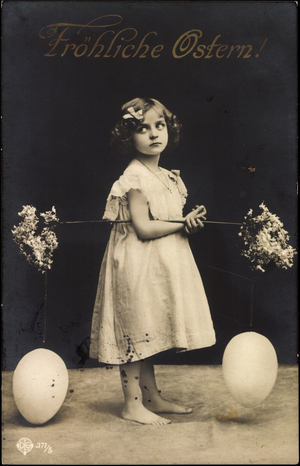 Easter greetings card (litho)