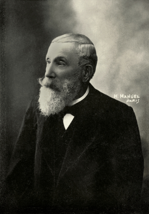 Portrait of the writer Jean Francois Mezieres ( 1826 , 1915 ) (photograph)