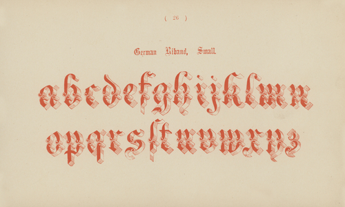 German Riband, Small (engraving)