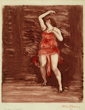 Isadora in Revolt, c.1915 (monotype on paper)