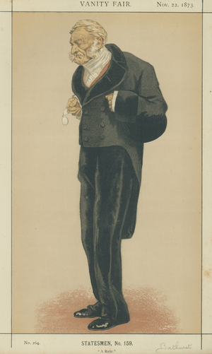 Earl Bathurst (colour litho)