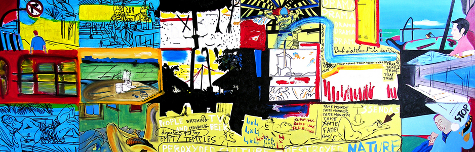 Bali n'est plus l'île des dieux, 2004 (oil on canvas)