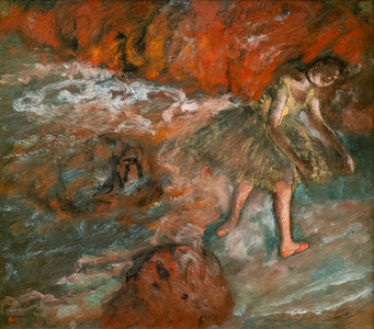 Ballet scene. Around 1890. Oil on paper, laminated on panel.