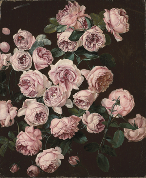 A rosebush (oil on canvas)