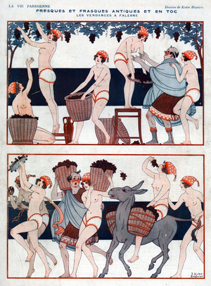 La Vie Parisienne Magazine Plate, France, 1920s (print)