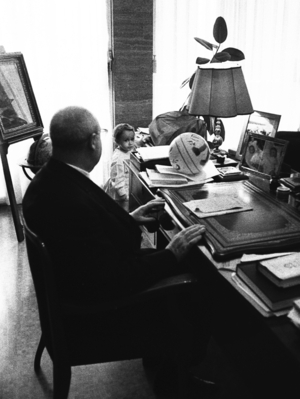 President of the Republic Giuseppe Saragat, Rome, Italy, 1962 (photo)
