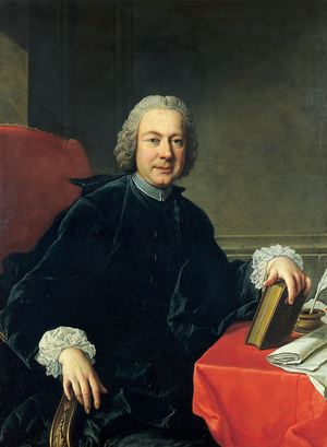 Portrait of Pietro Metastasio dressed in a cassock (oil on canvas)