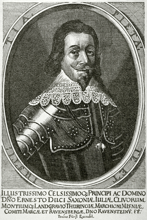 Portrait of Ernest I, Duke of Saxe-Gotha and Saxe-Altenburg (engraving)