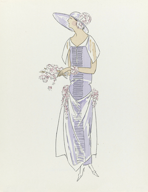 Dress, pub. 1921 (pochoir print)