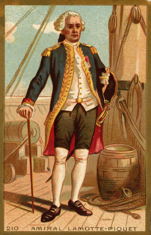 Jean Guillaume Toussaint Picquet de La Motte Picquet 1720 1791 French naval officer Popular imaging around 1900