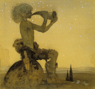 A Fairy Shepherd, 1910 (w/c)