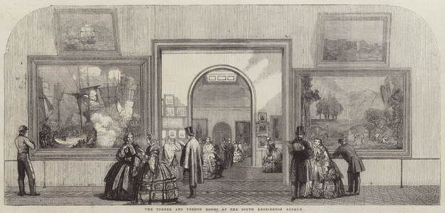 The Turner and Vernon Rooms at the South Kensington Museum (engraving)