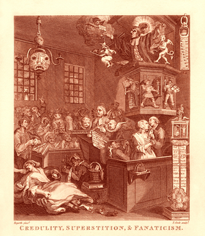 Credulity, Superstition and Fanaticism by William Hogarth