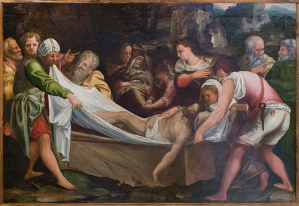 The entombment of Christ, 16th century, (oil on wood)