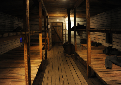 Shack from gulap. Occupation Museum of Latvia. Riga.