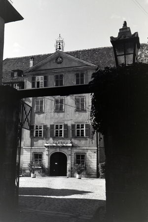 The Protestant church foundation in Tübingen, founded for the education of Protestant clerics, Germany 1930s (b/w photo)