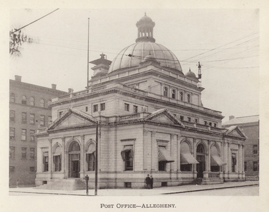 Pittsburgh: Post Office, Allegheny (b/w photo)