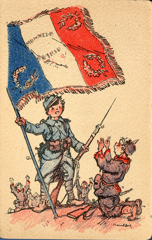 French 1914 propaganda postcard.