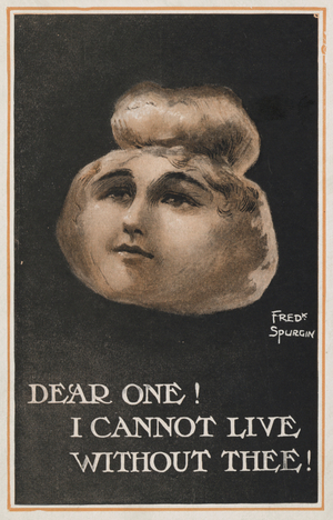 Dear one! I cannot live without thee! (colour litho)