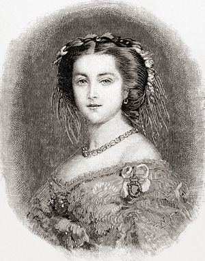 Victoria, Princess Royal, here aged 18, from The Strand Magazine, Vol I January to June, 1891