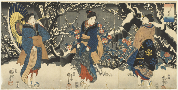 Plum Blossoms in the Evening Snow, 1847-1852