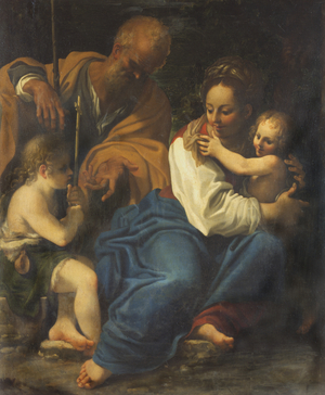 Holy Family and Saint John